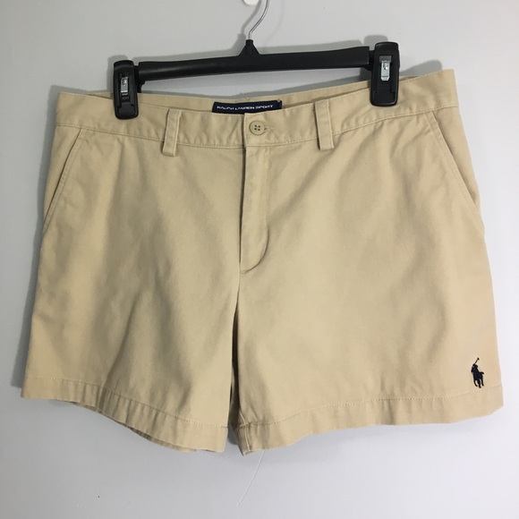Ralph Lauren Pants - Ralph Lauren Sport Khaki Shorts Flat Front 10